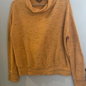 Anthropologie Mustard Cowl Neck Sweater Small